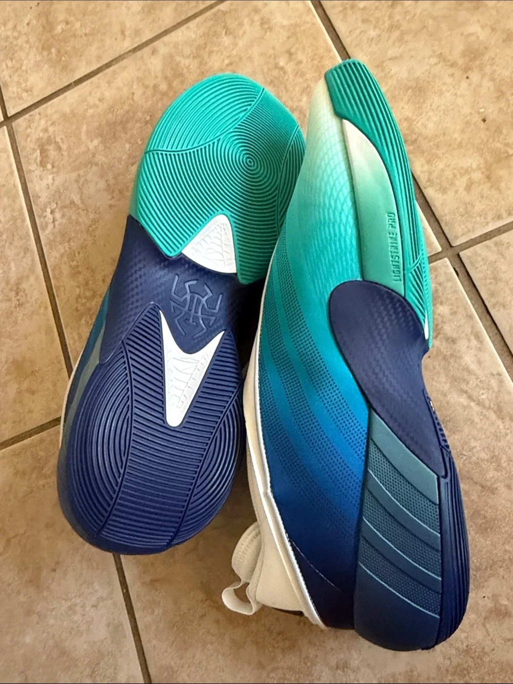 adidas Men's Athletic Shoes Teal White Gradient